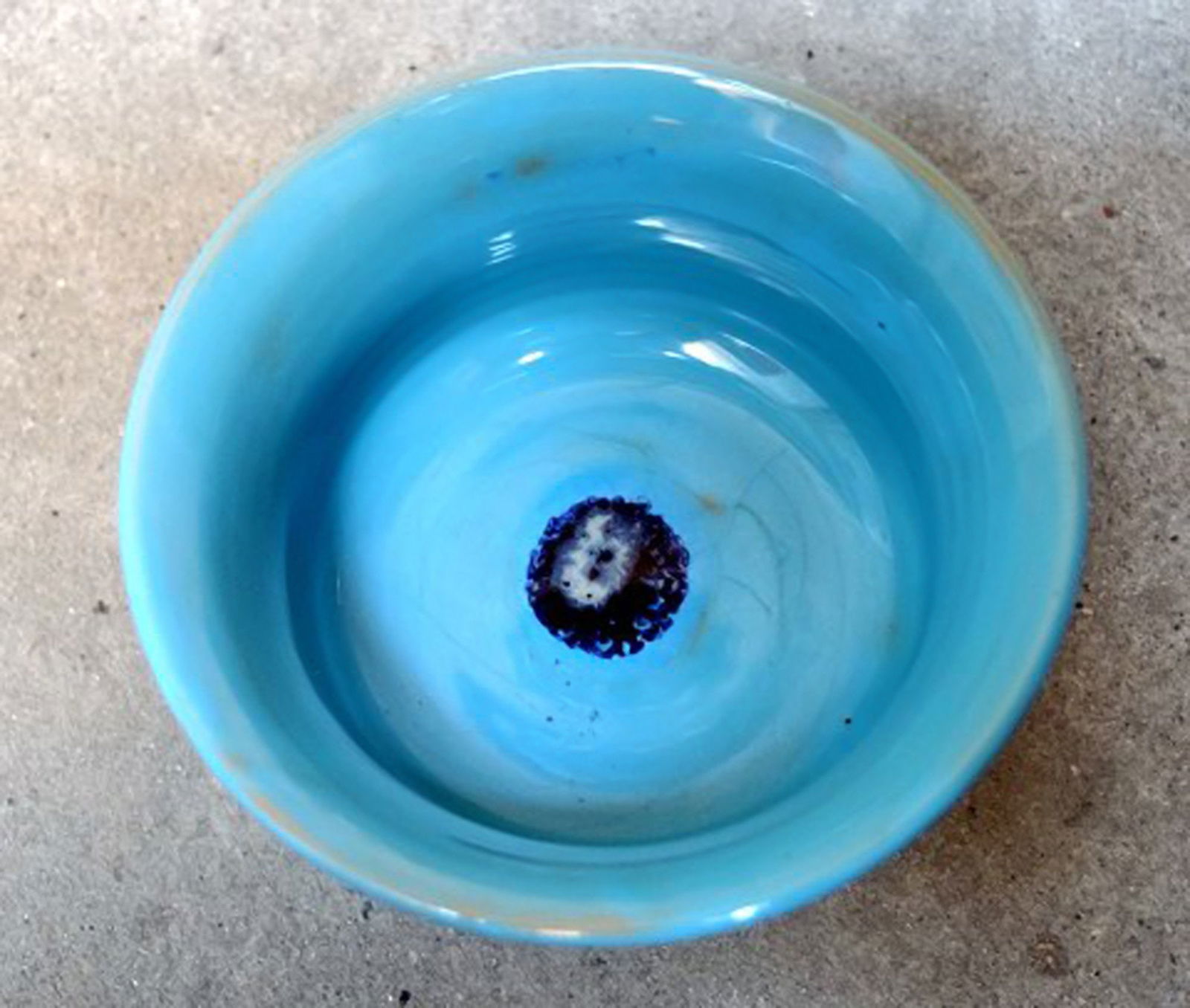 Bjorn Wiinblad 'Boheme' service of glazed earthenware decorated in blue colors. - 8