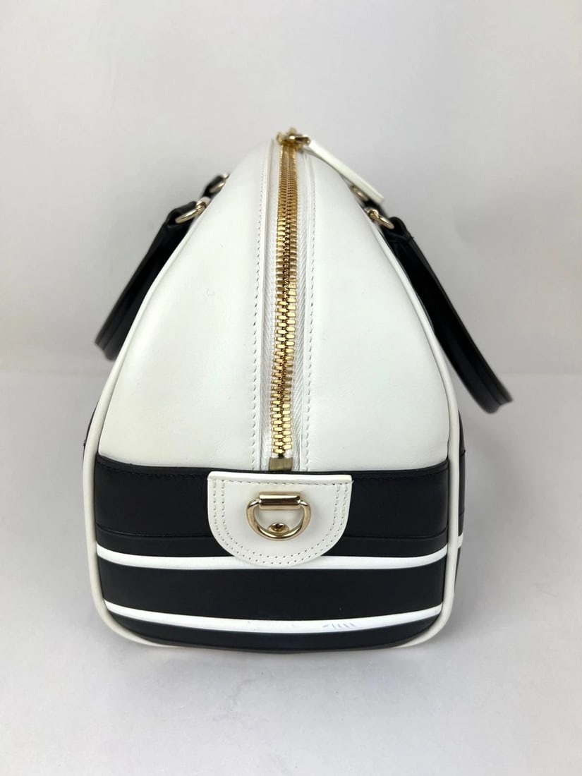 Christian Dior Lambskin Cannage Medium Dior Vibe Zip Bowling Bag - 8