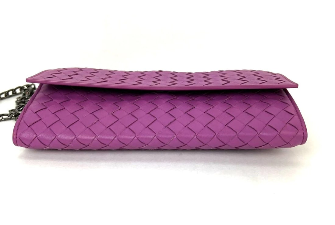 Bottega Veneta Nappa Intrecciato Contiental Flap Wallet Clutch - 4