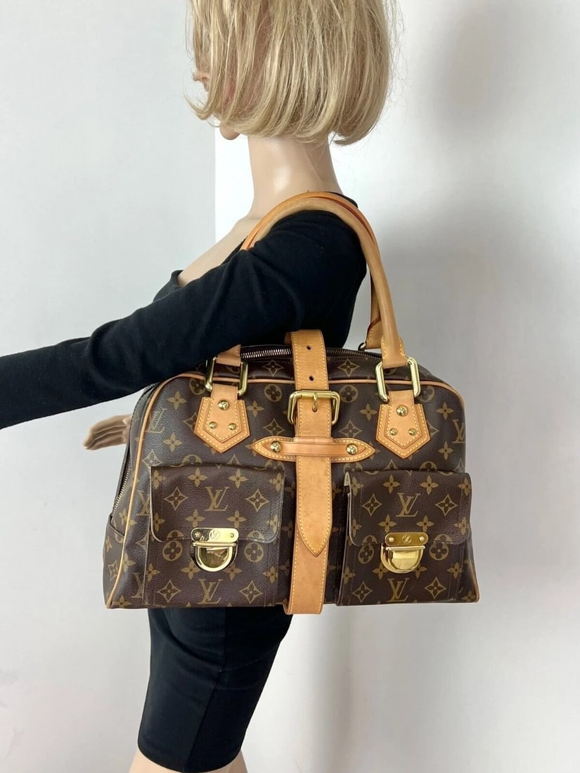 Louis Vuitton Manhattan GM Monogram Canvas Shoulder Hand Bag - 9