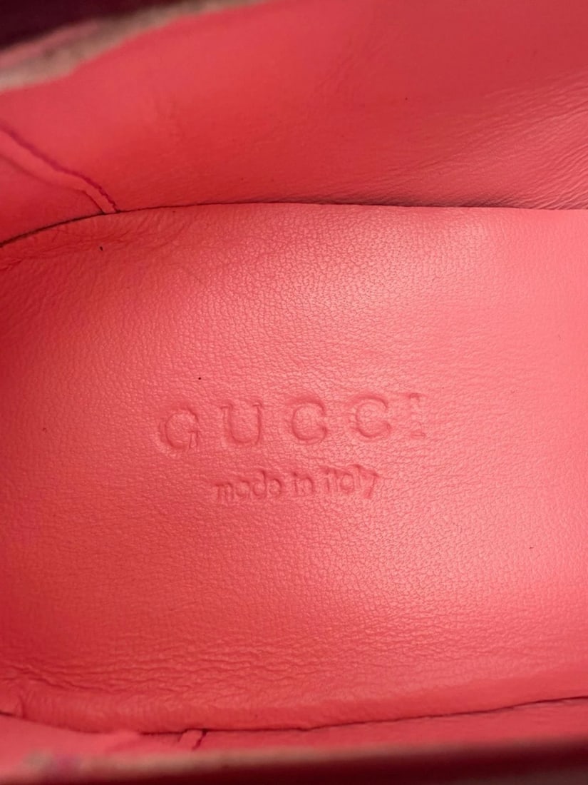 Gucci Jordaan Horsebit Pink Loafers Shoes Size 7.5 - 12