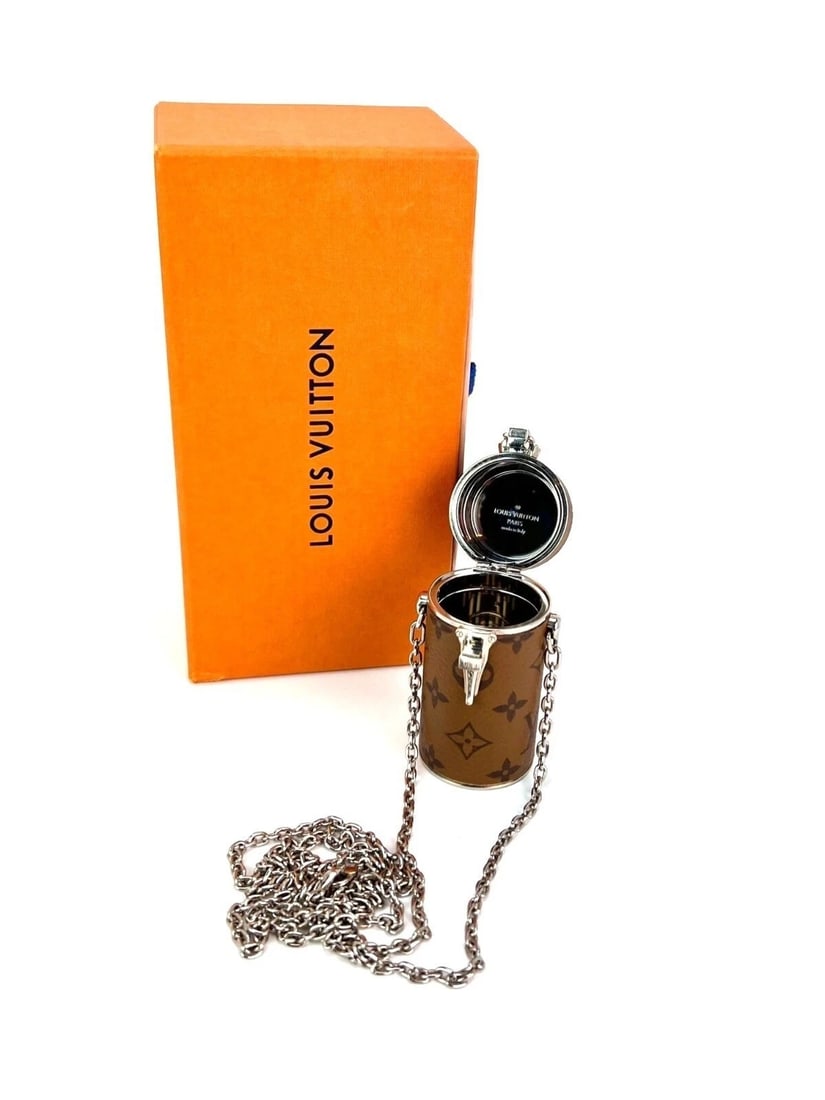 Louis Vuitton Reverse Monogram Chain Lipstick Case - 6