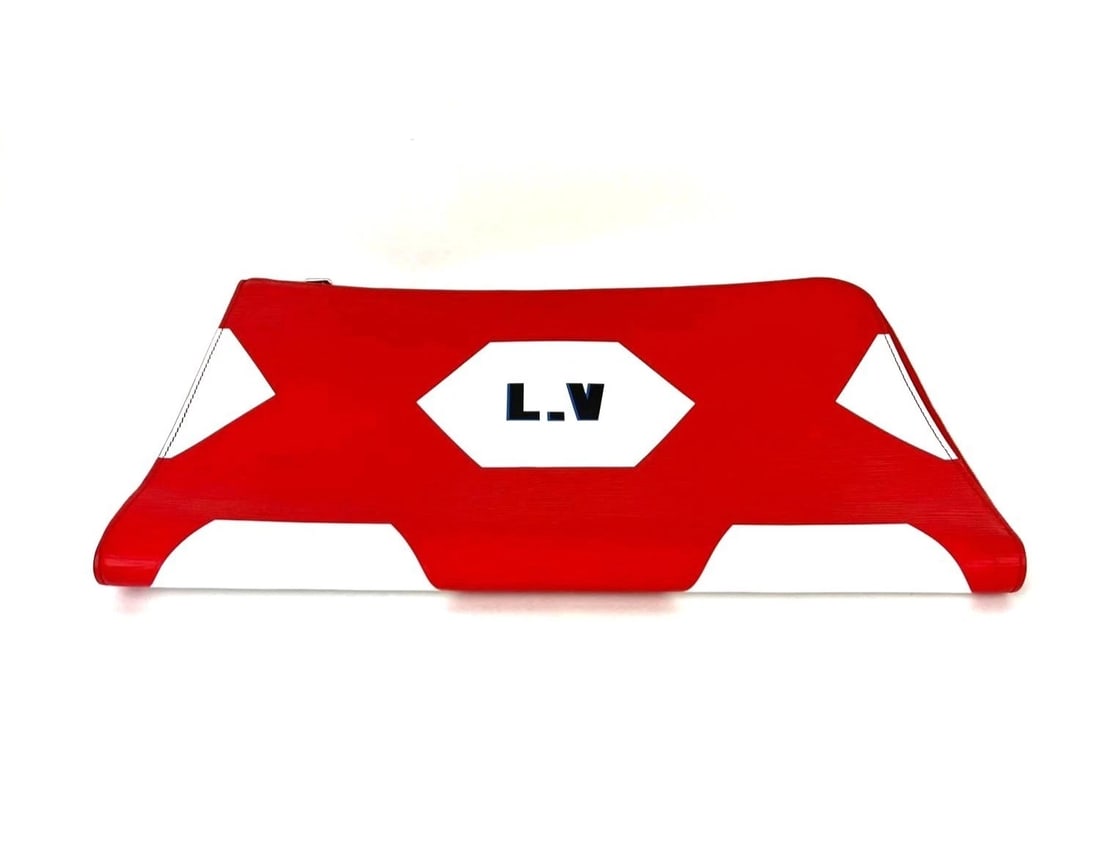 Louis Vuitton Fifa World Cup Pochette Jour epi Red Leather Clutch - 4
