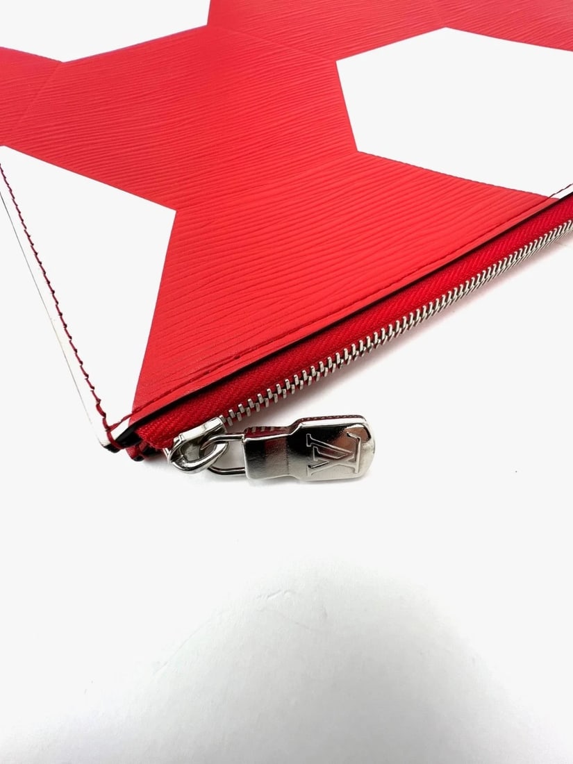 Louis Vuitton Fifa World Cup Pochette Jour epi Red Leather Clutch - 9