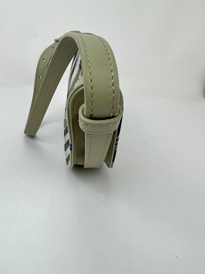 Burberry Jacquard Check Mini Shield Sling Bag Lichen Shoulder Bag - 7