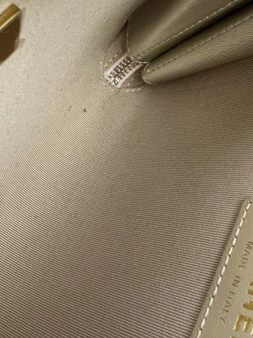 Chanel Metallic Lambskin Like a Wallet Flap Golden Pink Crossbody Bag - 7