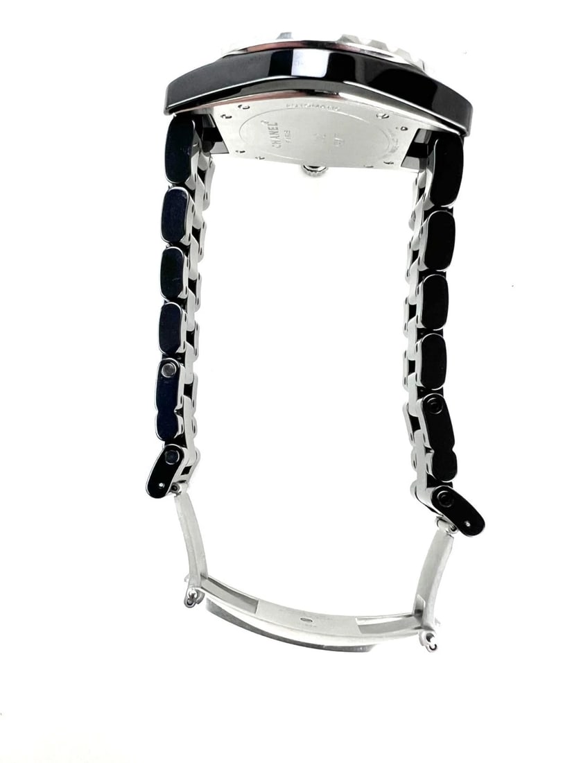 Chanel J12 GMT Stainless Steel Black Ceramic 41MM Watch Unisex - 14