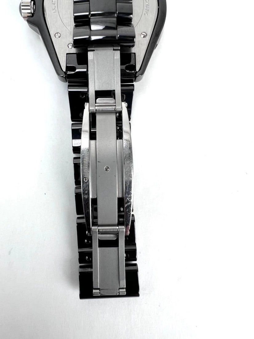 Chanel J12 GMT Stainless Steel Black Ceramic 41MM Watch Unisex - 18