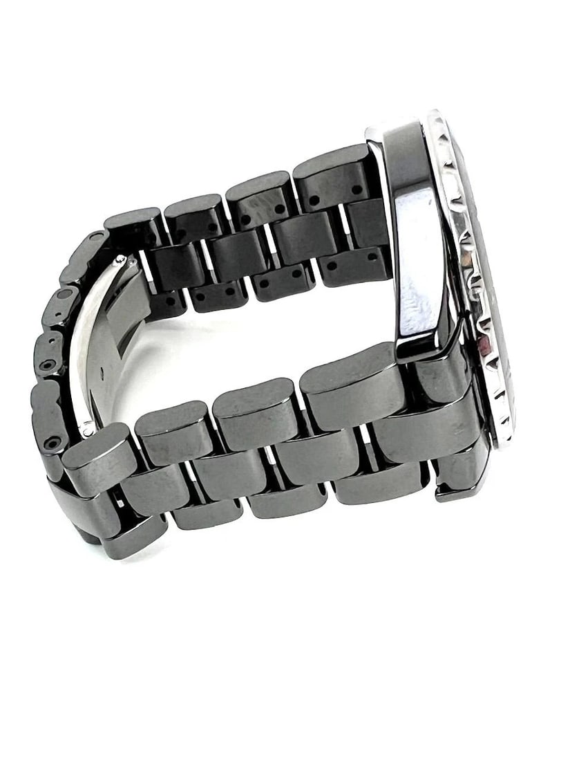 Chanel J12 GMT Stainless Steel Black Ceramic 41MM Watch Unisex - 19