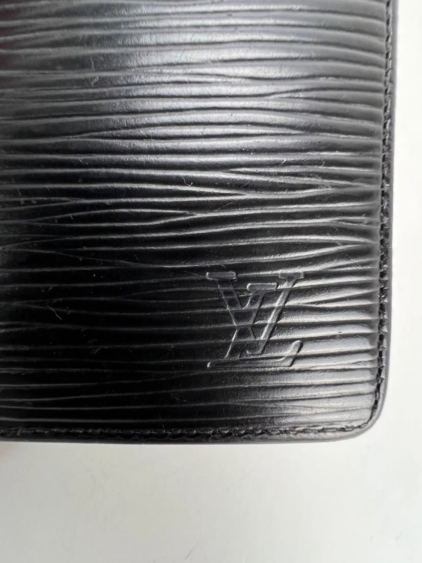 Louis Vuitton Vintage Black Epi Leather Multiple Men's Wallet - 7