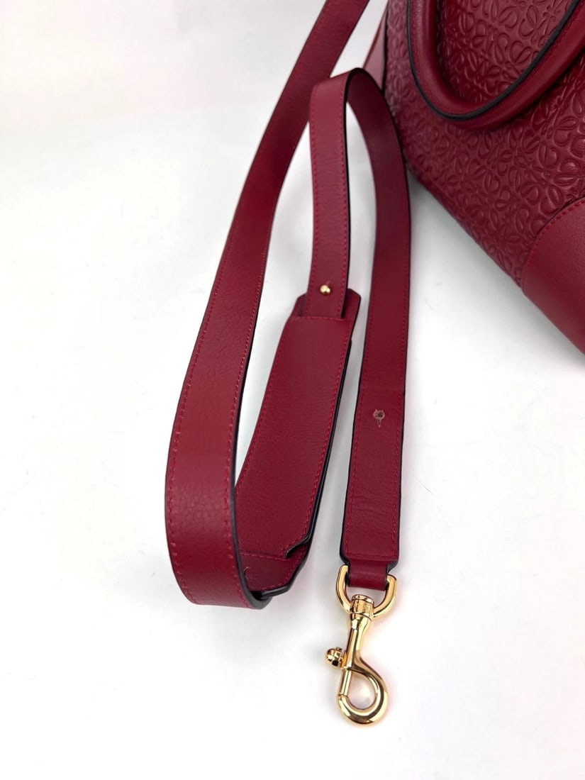 Loewe Amazona Anagram 2 Way Red Leather Shoulder Bag - 10