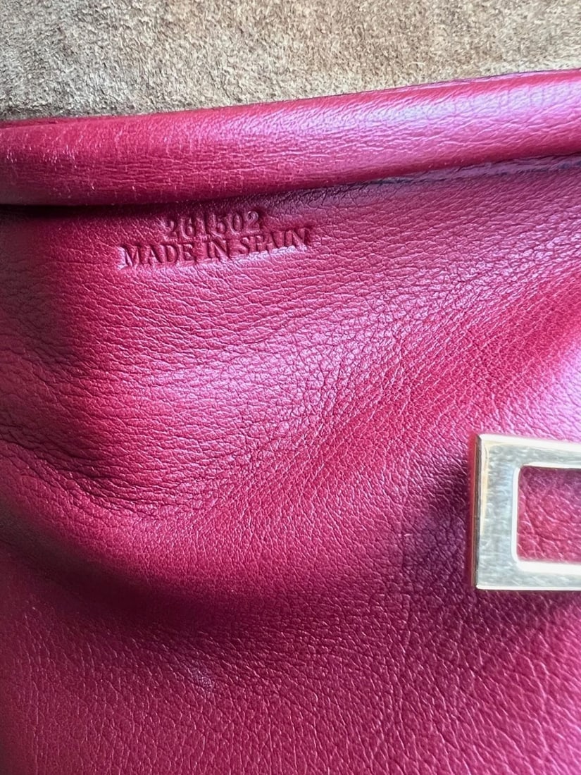 Loewe Amazona Anagram 2 Way Red Leather Shoulder Bag - 11