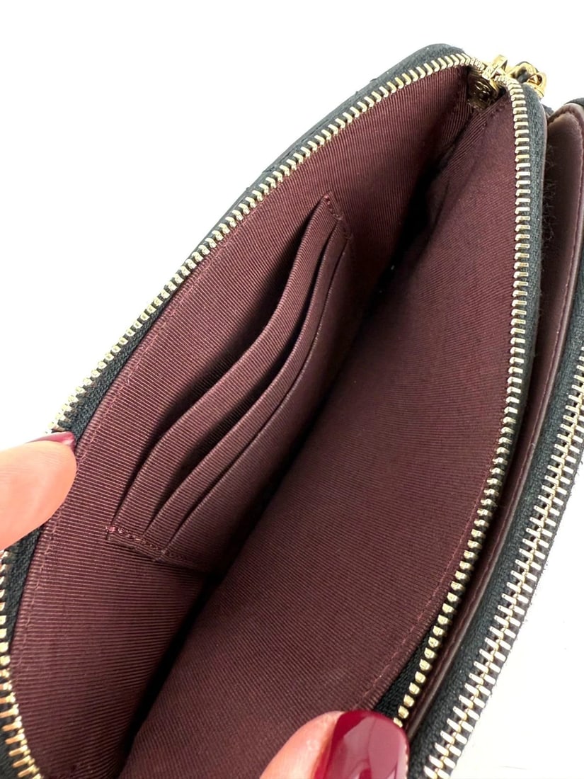 Chanel Lucky Charms 2.55 Black Double Zip WOC Wallet Clutch Bag - 9