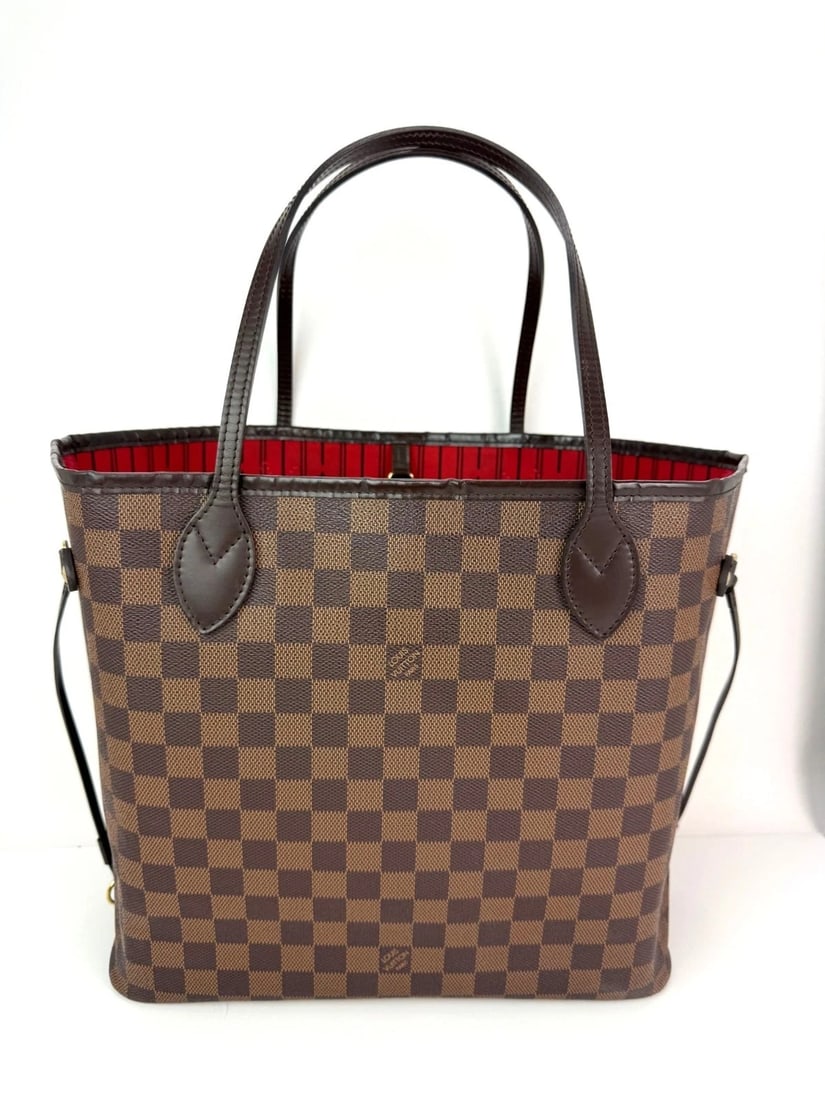 Louis Vuitton Neverfull MM Damier Ebene Canvas Tote Bag - 3