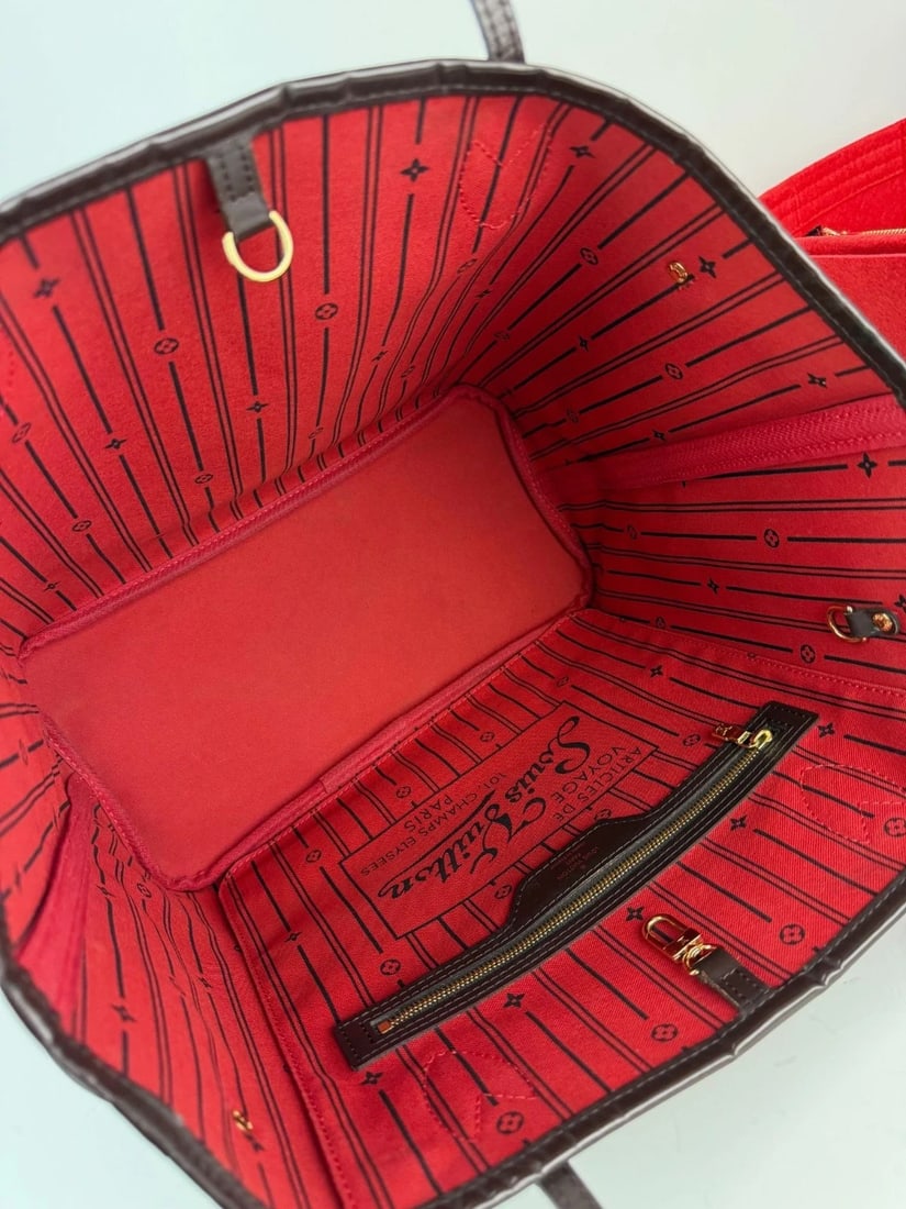 Louis Vuitton Neverfull MM Damier Ebene Canvas Tote Bag - 7