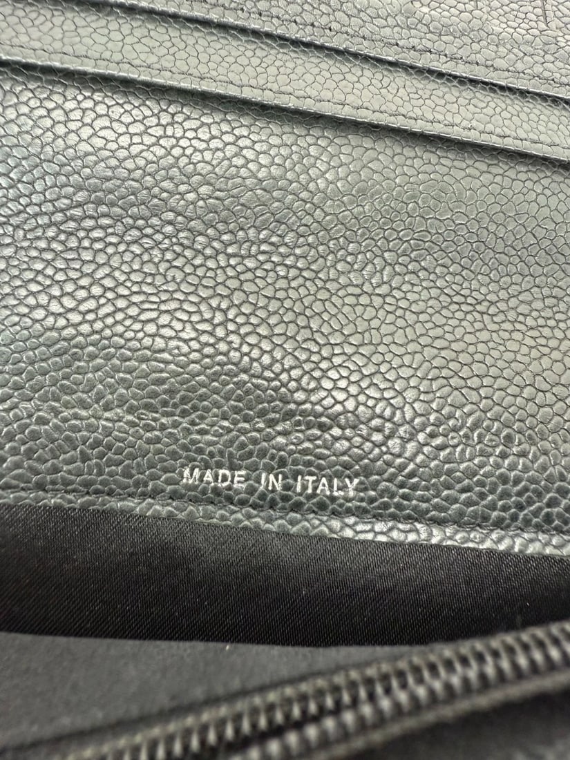 Chanel Vintage Wild Stitch Black Caviar Wallet - 10