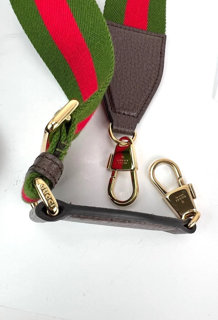 Gucci Jumbo GG textured dollar calfskin Mini Web Vertical Tote - 18