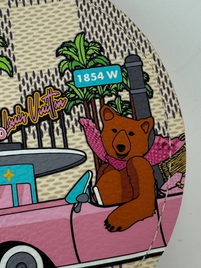 Louis Vuitton 2021 Christmas Animation Damier Azur Coin Case Bag Charm V - 14