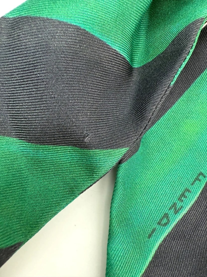 Fendi Silk Calfskin Bag You Strap Green and Black - 12