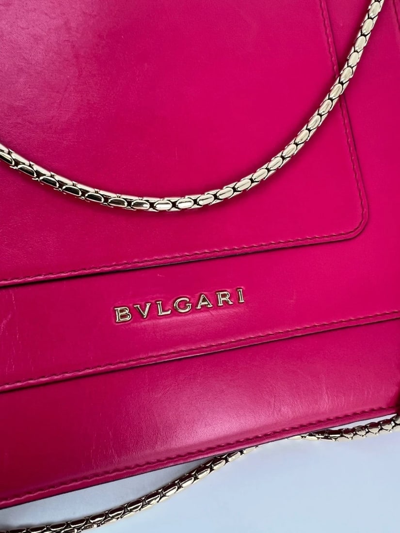 Bvlgari Serpenti Forever Dark Pink Shoulder Bag - 11