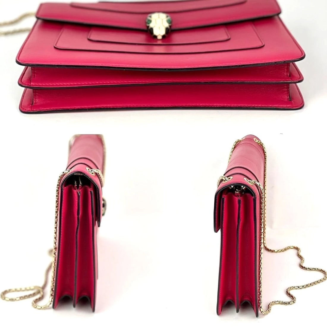 Bvlgari Serpenti Forever Dark Pink Shoulder Bag - 12