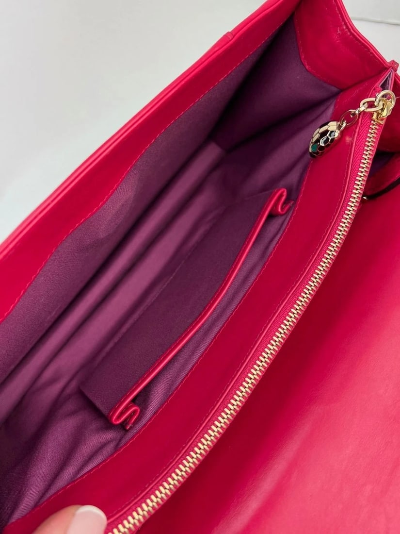 Bvlgari Serpenti Forever Dark Pink Shoulder Bag - 4