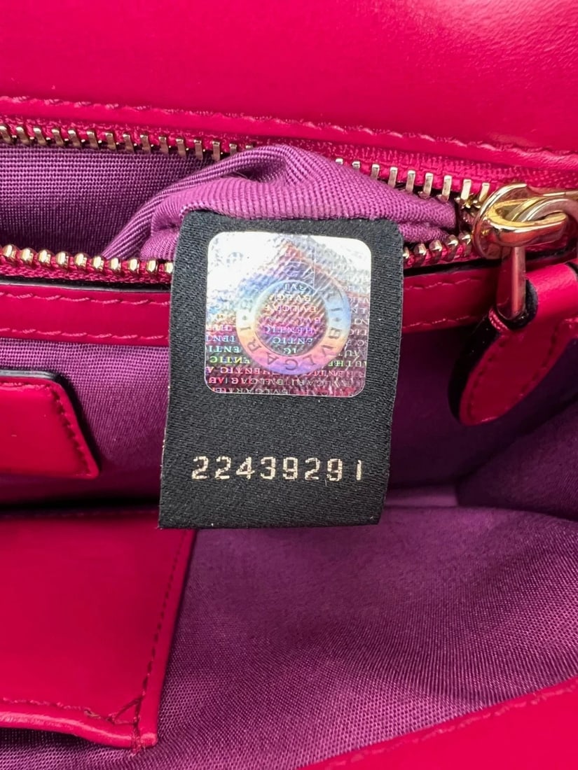 Bvlgari Serpenti Forever Dark Pink Shoulder Bag - 8