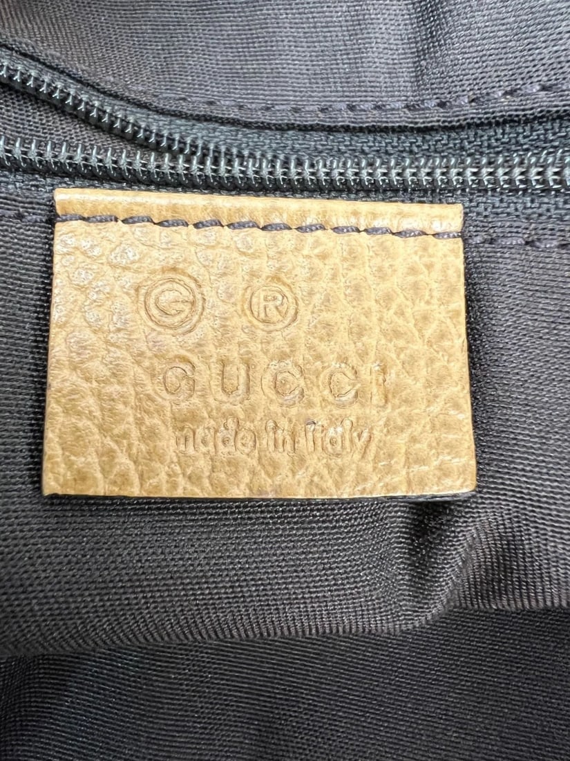 Gucci Abbey Convertible Beige Leather Hobo Shoulder Bag - 11