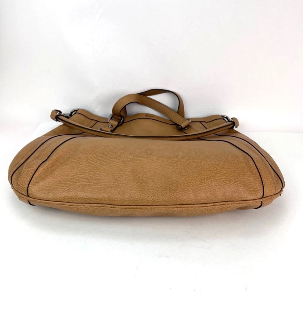 Gucci Abbey Convertible Beige Leather Hobo Shoulder Bag - 7