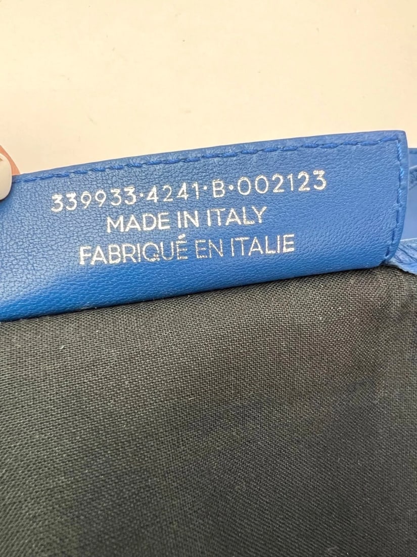 Balenciaga Calfskin S Navy Cabas Blue Tote and Pouch Set - 11