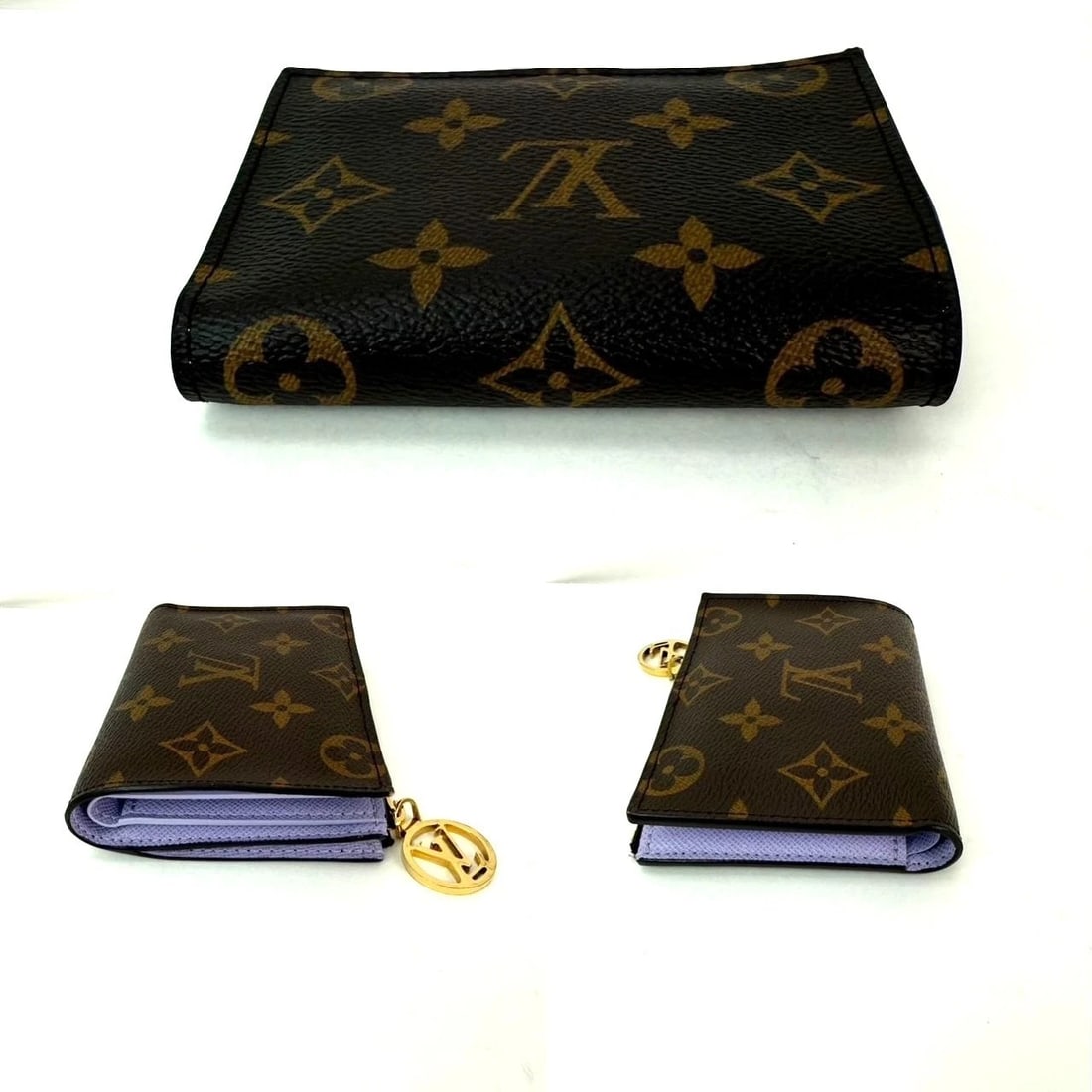 LOUIS VUITTON Lisa Monogram Purple Iris Lining Wallet - 4