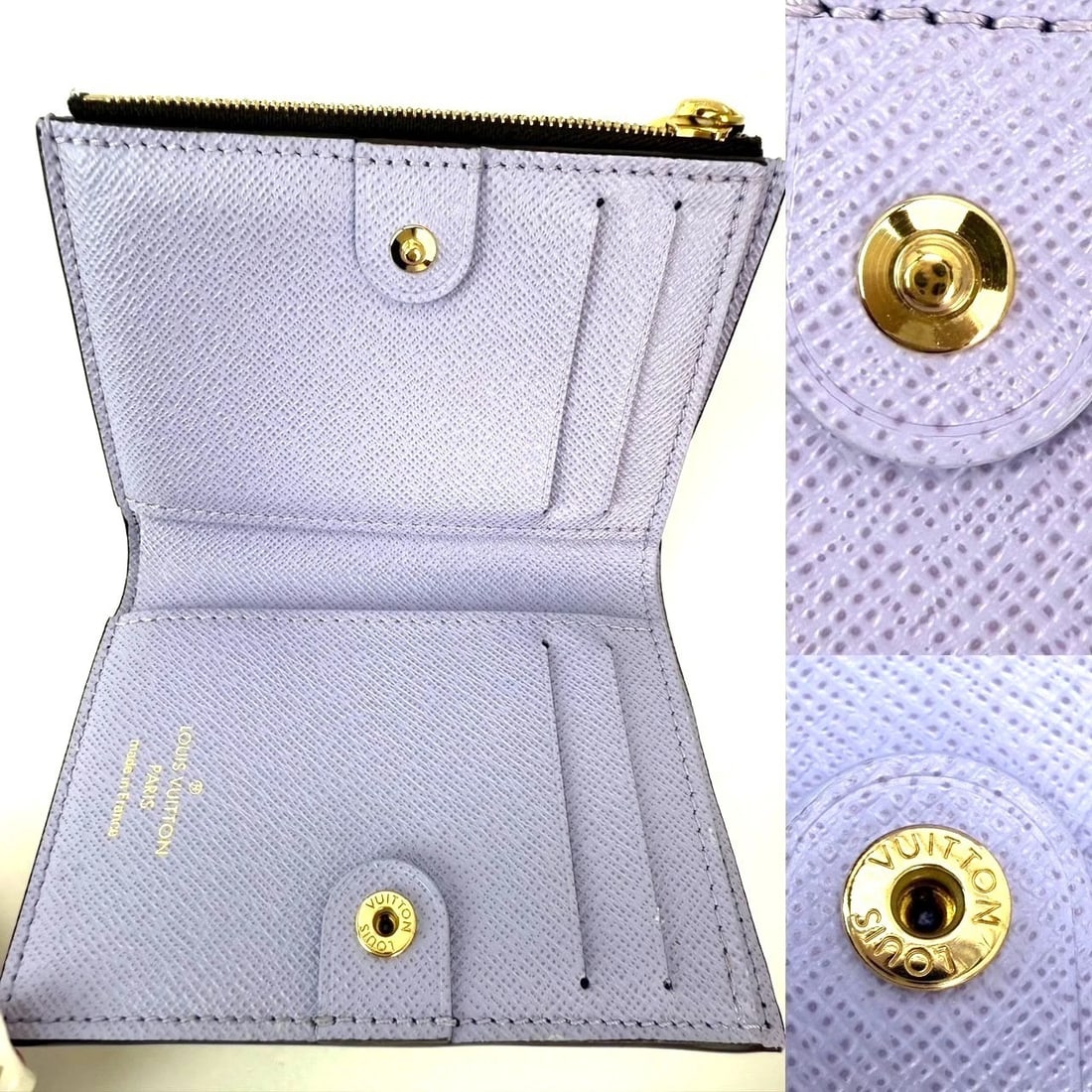 LOUIS VUITTON Lisa Monogram Purple Iris Lining Wallet - 5