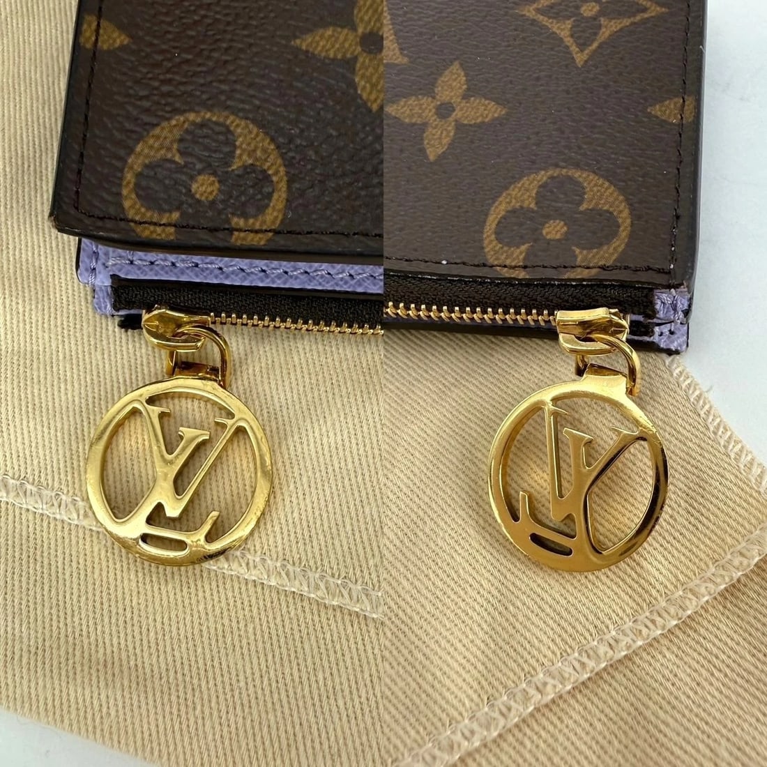LOUIS VUITTON Lisa Monogram Purple Iris Lining Wallet - 7