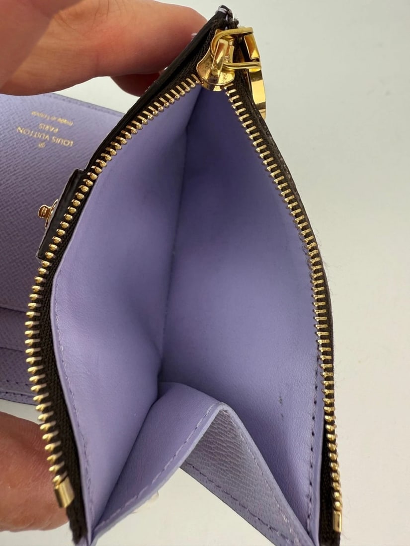 LOUIS VUITTON Lisa Monogram Purple Iris Lining Wallet - 8