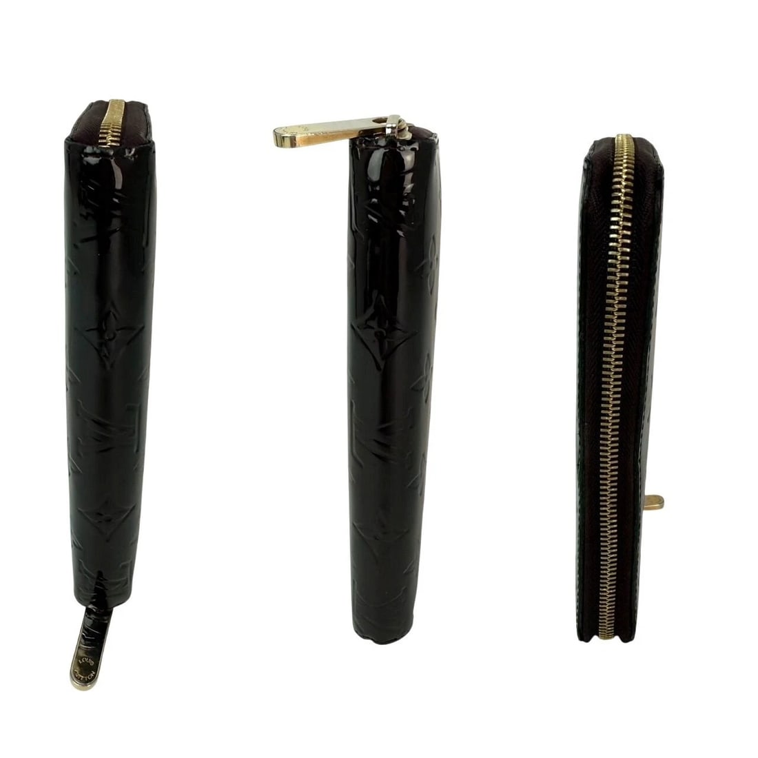 Louis Vuitton Burgundy Vernis Patent Leather Zippy Wallet Clutch - 6