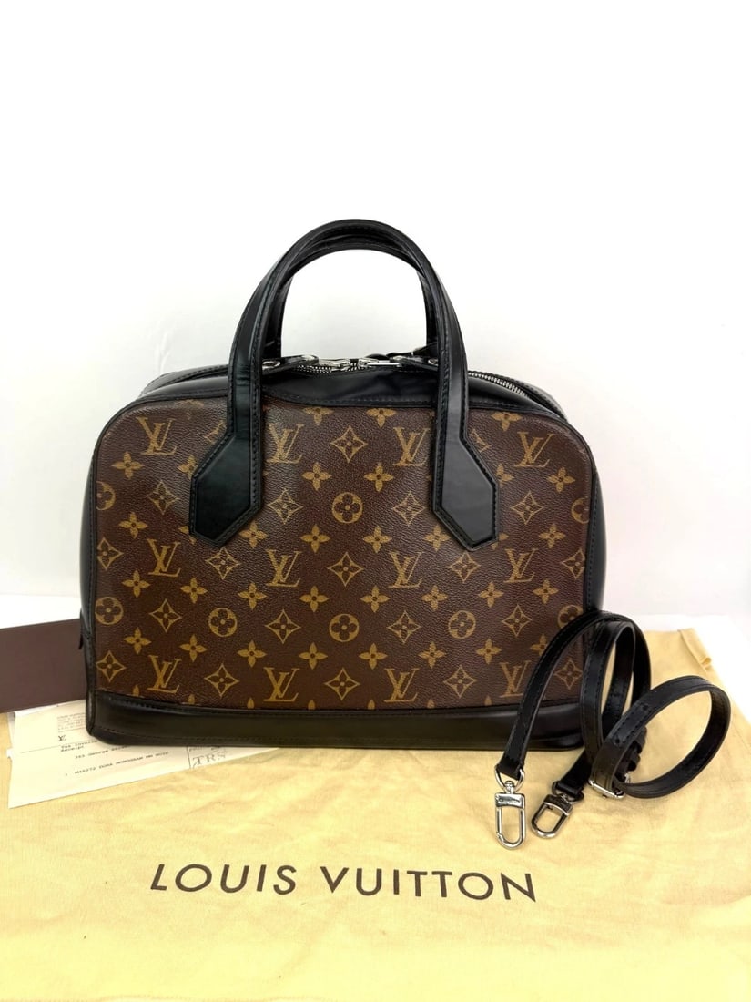 Louis Vuitton Dora Monogram MM Noir Shoulder Hand Bag - 3