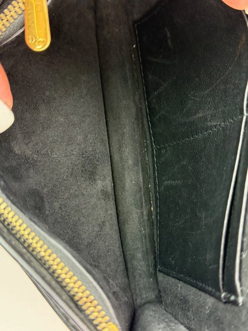 Christian Dior Calfskin Black D-Fence Croisiere Wallet on a Chain - 9