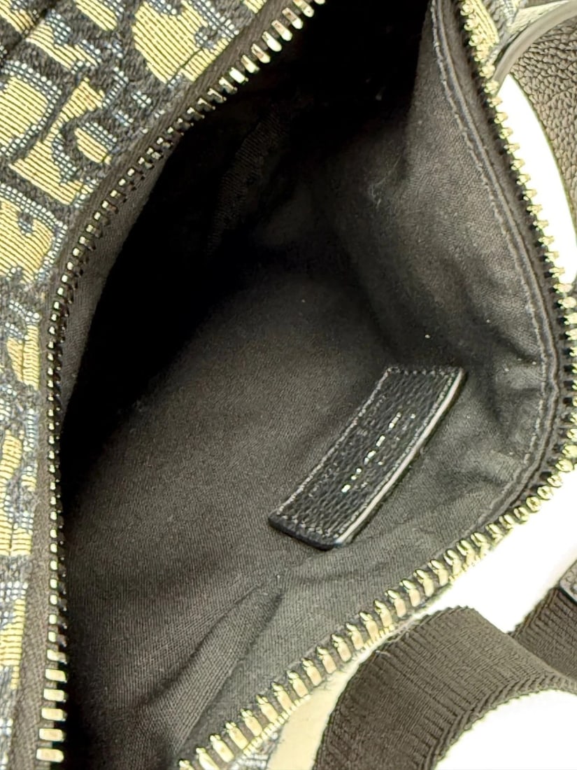 Christian Dior Oblique World Tour saddle Belt Blue Belt Bag - 10