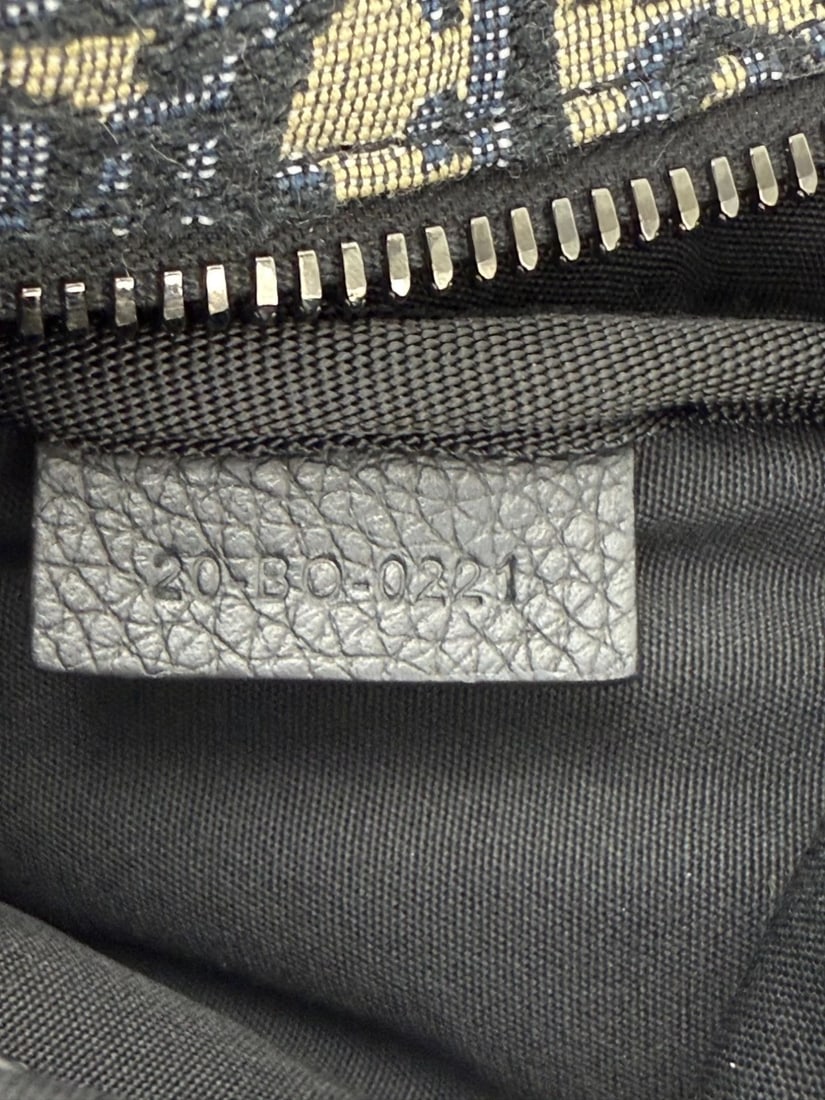 Christian Dior Oblique World Tour saddle Belt Blue Belt Bag - 11