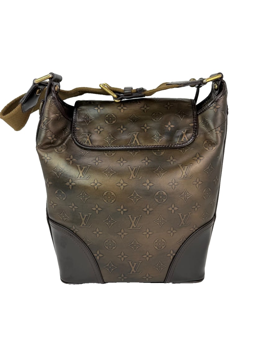 Louis Vuitton Vintage Bronze Monogram Sergeant GM Shoulder Bag - 3