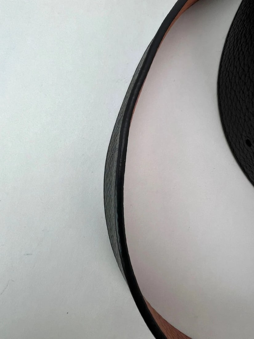 Louis Vuitton 30mm Black Brown Leather Reversible Initiales Belt 80/32 - 10