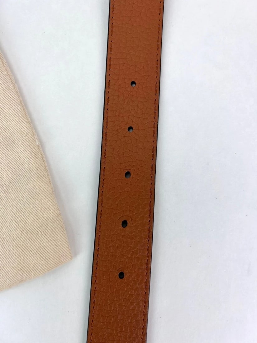 Louis Vuitton 30mm Black Brown Leather Reversible Initiales Belt 80/32 - 18