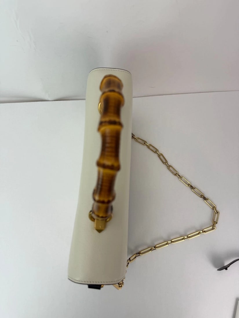 Gucci Calfskin Snakeskin Studded Medium Ottilia Top Handle ShoulderBag - 15