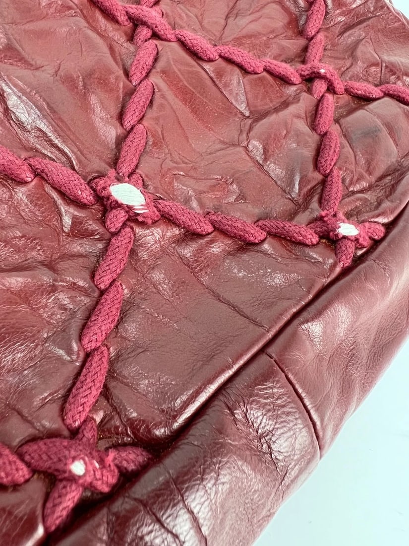 Chanel Calfskin Medium Ultra Stitch Flap Dark Red Shoulder Bag - 16