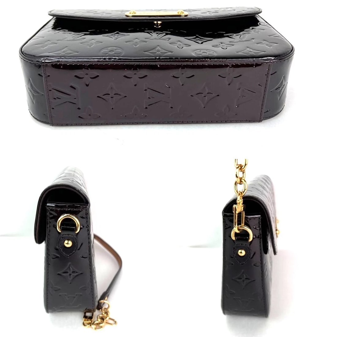 Louis Vuitton Vernis Rodeo Drive Amarante Patient Leather Shoulder Bag - 5