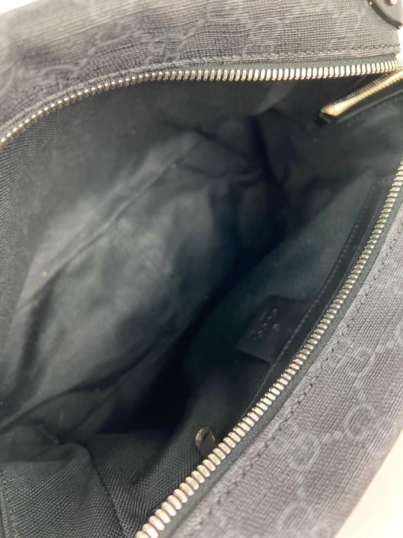 Gucci Black GG Supreme Selleria Square Messenger Bag - 6
