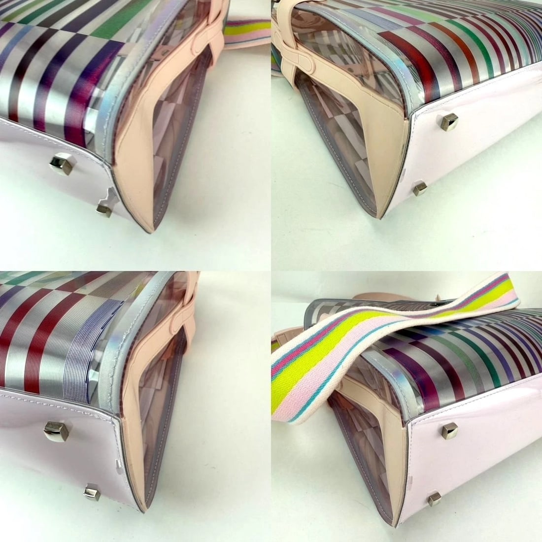 Delvaux PVC Tempete The Eye Catcher Multicolor Satchel Bag - 6