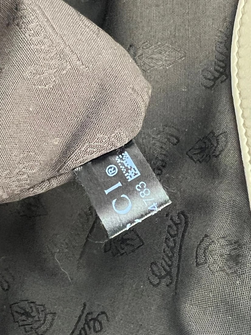 Gucci Sukey Medium Guccissima Leather Mystic White Tote - 9