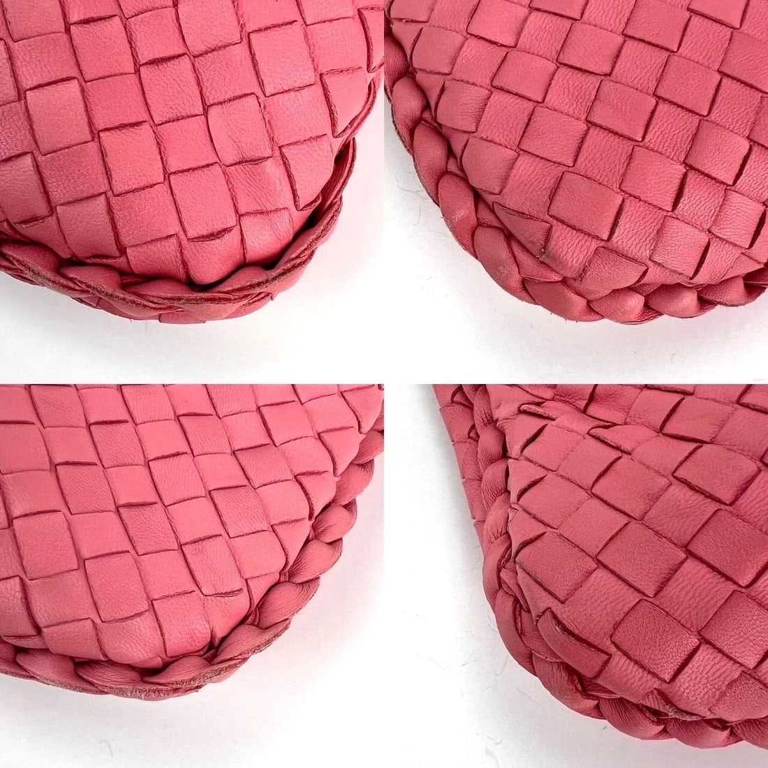 Bottega Veneta Nappa Intrecciato Medium Veneta Hobo Rose Pink Bag - 8