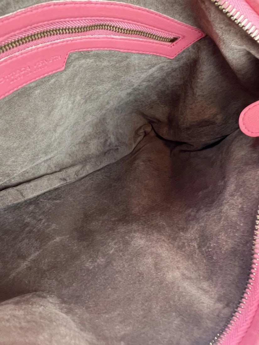 Bottega Veneta Nappa Intrecciato Medium Veneta Hobo Rose Pink Bag - 9